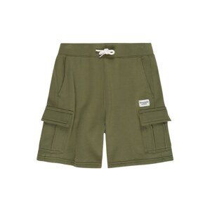 Abercrombie & Fitch Kalhoty  khaki / bílá