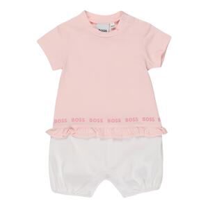 BOSS Kidswear Overal  růžová / pink / bílá