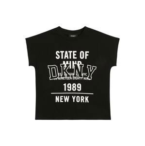 DKNY Tričko  černá / bílá