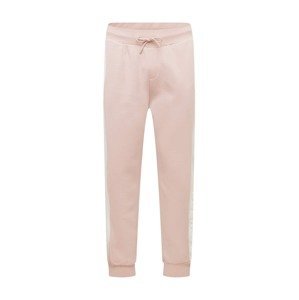 GUESS Sportovní kalhoty 'MERV'  bílá / růžová / černá
