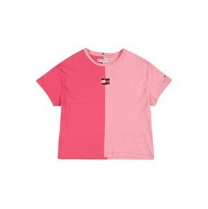 TOMMY HILFIGER Tričko  námořnická modř / pink / světle růžová / červená / bílá