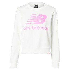 new balance Mikina  bílá / světle růžová