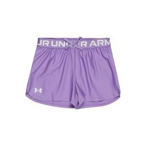 UNDER ARMOUR Sportovní kalhoty 'Play Up'  bílá / fialová