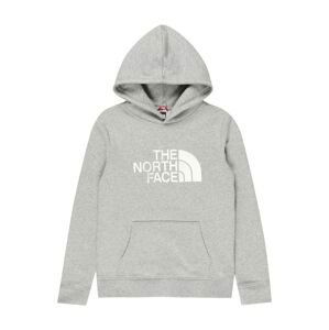 THE NORTH FACE Sportovní mikina  světle šedá / bílá