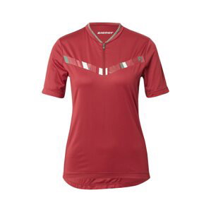 ZIENER Funkční tričko 'NELISA'  vínově červená / bílá