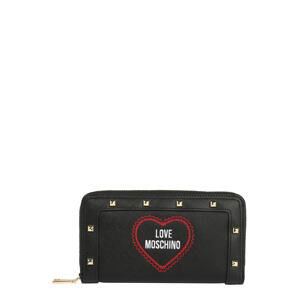 Love Moschino Peněženka  černá / červená / bílá