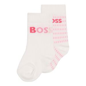 BOSS Kidswear Ponožky  bílá / růžová / pudrová / pitaya