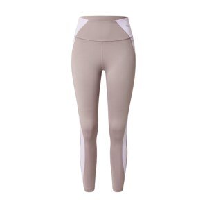 PUMA Sportovní kalhoty  šedobéžová / pastelová fialová