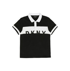 DKNY Tričko  černá / bílá