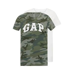Gap Tall Tričko  khaki / smaragdová / tmavě zelená / bílá