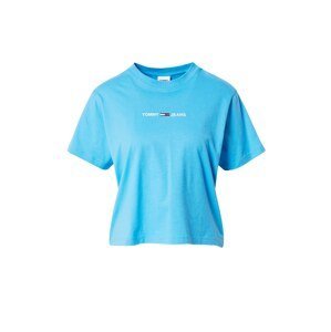 Tommy Jeans Tričko  bílá / námořnická modř / červená / azurová modrá