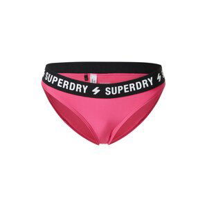 Superdry Spodní díl plavek  světle růžová / černá / bílá