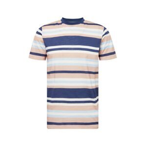 By Garment Makers Tričko 'Pete'  námořnická modř / světlemodrá / bílá / pudrová