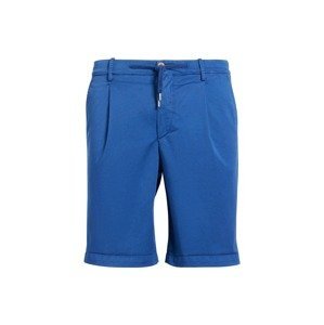 Boggi Milano Kalhoty se sklady v pase  modrá