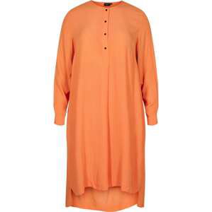 Zizzi Košilové šaty 'Alex'  oranžová / jasně oranžová