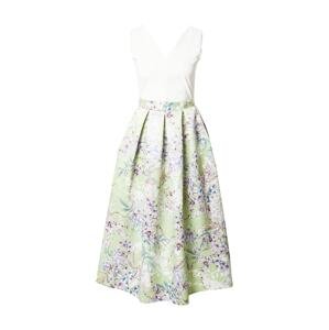 Closet London Koktejlové šaty  světlemodrá / světle zelená / světle fialová / bílá