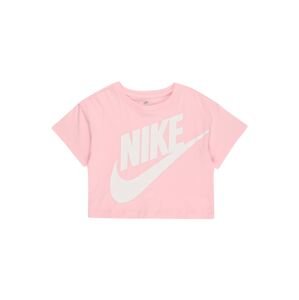 Nike Sportswear Tričko 'ICON FUTURA'  růžová / bílá