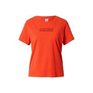 Calvin Klein Underwear Tričko na spaní  oranžově červená / černá