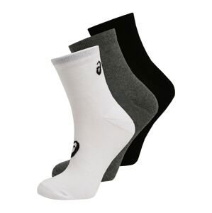 ASICS Sportovní ponožky 'QUARTER'  trávově zelená / černá / bílá