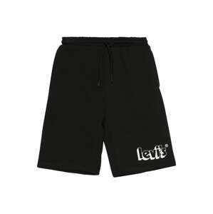 LEVI'S Kalhoty  černá / bílá
