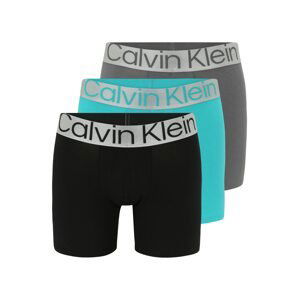 Calvin Klein Underwear Boxerky  aqua modrá / šedá / šedý melír / černá