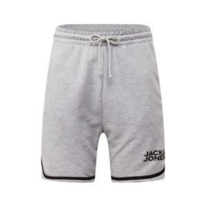 JACK & JONES Kalhoty 'RONALDO'  šedá / černá