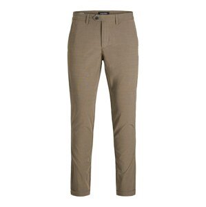 JACK & JONES Chino kalhoty 'Marco Connor'  hnědý melír