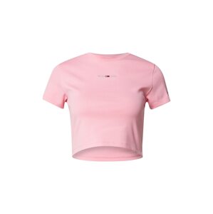 Tommy Jeans Tričko  marine modrá / stříbrně šedá / pink