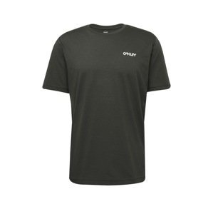 OAKLEY Funkční tričko 'MARBLE'  tmavě zelená / bílá / šedá