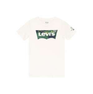 LEVI'S Tričko  bílá / trávově zelená / černá / limone