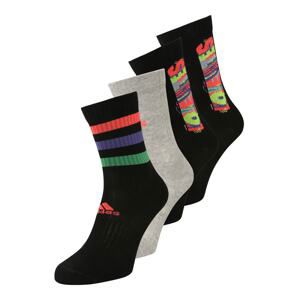 ADIDAS PERFORMANCE Sportovní ponožky  šedý melír / světle zelená / světle červená / černá