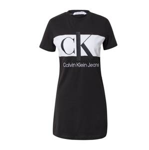 Calvin Klein Jeans Šaty  černá / bílá