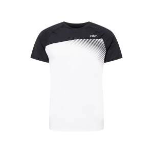 CMP Funkční tričko  černá / bílá