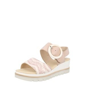 GABOR Páskové sandály  růžová / bílá