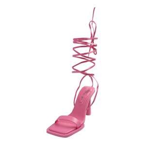 Public Desire Páskové sandály 'L'AMOUR'  pink
