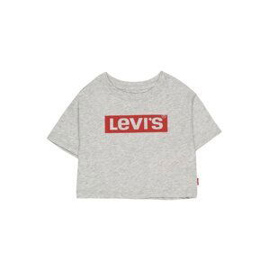 LEVI'S Tričko  světle šedá / červená