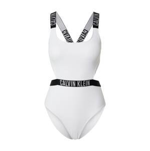 Calvin Klein Swimwear Plavky  černá / bílá