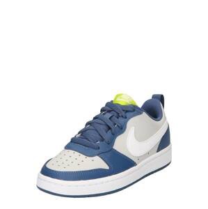 Nike Sportswear Tenisky 'Court Borough 2'  modrá / svítivě žlutá / šedá / bílá