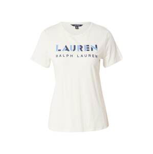 Lauren Ralph Lauren Tričko 'KATLIN'  krémová / námořnická modř / světlemodrá