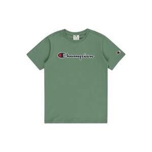 Champion Authentic Athletic Apparel Tričko  tmavě zelená / červená / černá / bílá