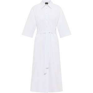 DreiMaster Klassik Košilové šaty  bílá