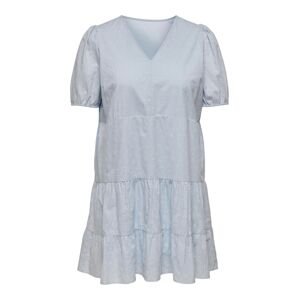 ONLY Curve Letní šaty 'Tilde-Sandra'  světlemodrá / černá / bílá