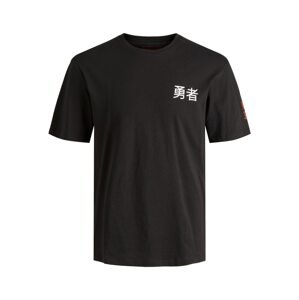 JACK & JONES Tričko 'TOKYO'  červená / černá / bílá