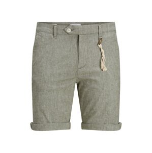 JACK & JONES Chino kalhoty 'Sky'  zelený melír