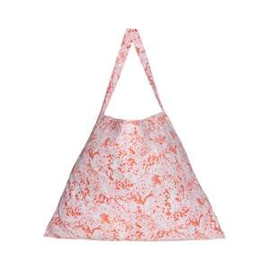 VERO MODA Nákupní taška 'Lea'  bílá / přírodní bílá / růžová / oranžová