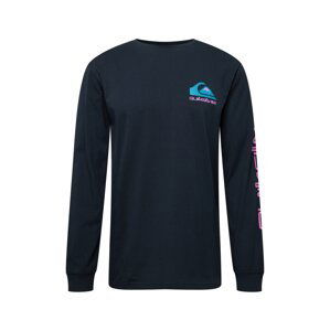 QUIKSILVER Funkční tričko 'OMNI'  černá / tyrkysová / fialová