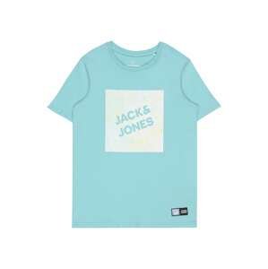 Jack & Jones Junior Tričko 'NIGHTS'  světlemodrá / žlutá / pastelově růžová