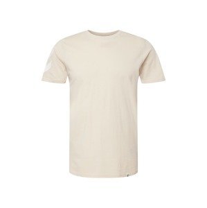 Hummel Funkční tričko  béžová / bílá