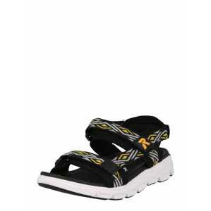 Rieker Evolution Páskové sandály  černá / bílá / žlutá