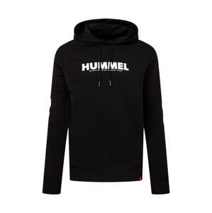 Hummel Sportovní mikina  černá / bílá